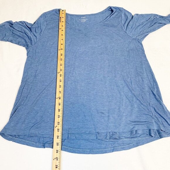 J. Jill PureJill supersoft 3/4 sleeve elliptical tee 100% modal rayon - Size Lg - Picture 5 of 5